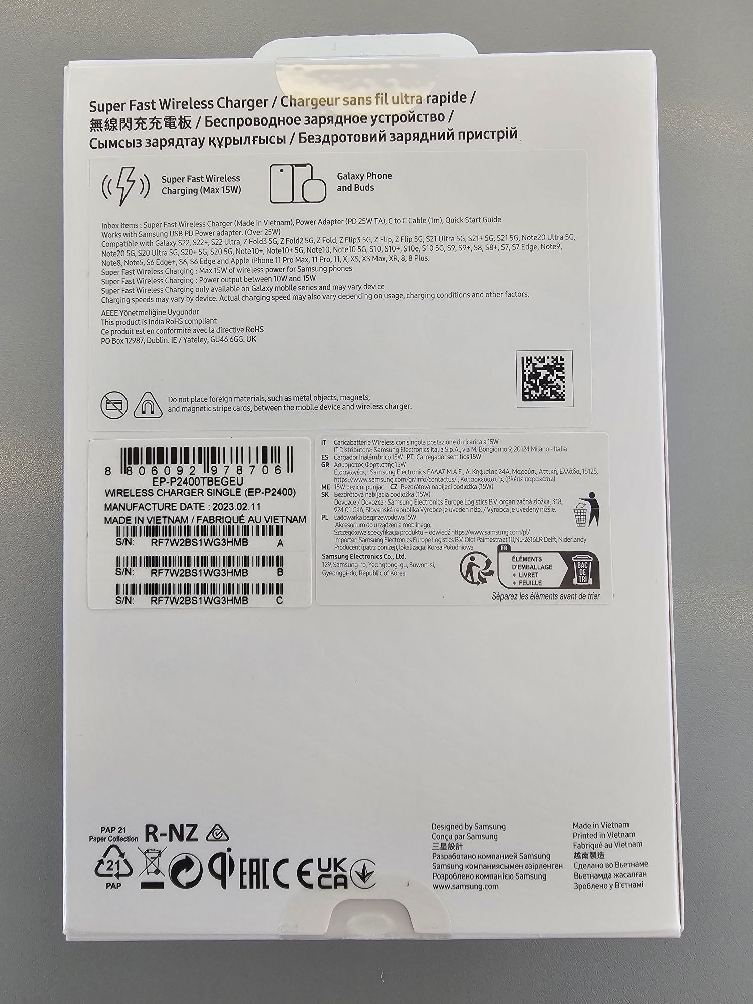 Wireless Charger Samsung EP-P2400