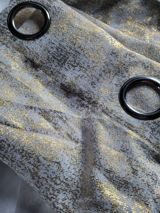 Zestaw firana +zasłona eurofirany  jak nowe przelotka