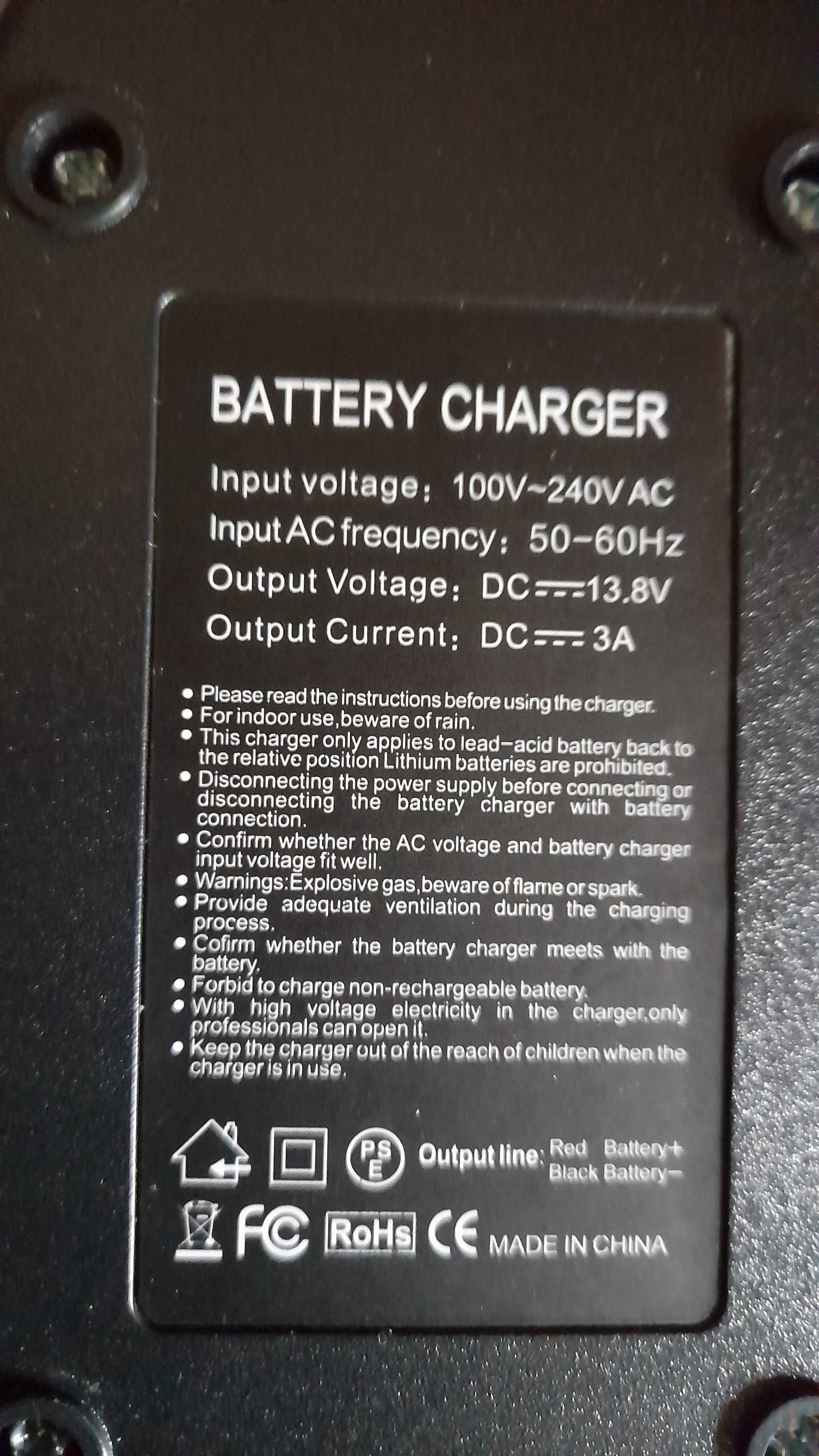 Prostownik Battery Charger do akumulatorów - Nowy