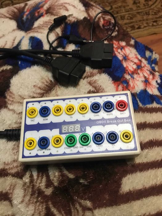 Тестер OBD2 Break Out Box (мониторинг протоколов)