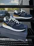 New Balance 574 Legacy Dark blue (натуральна замша)