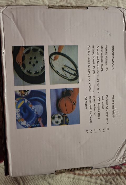 Mini compressor de ar portátil