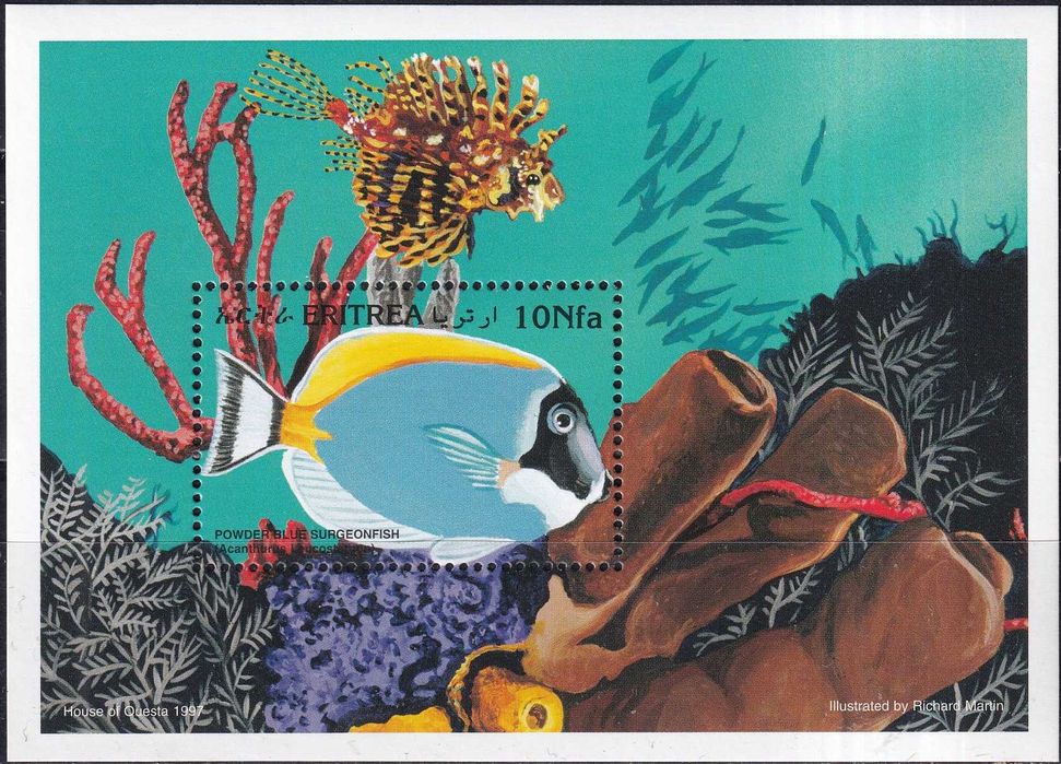 Erytrea 1997 cena 6,50 zł kat.5€ - ryby