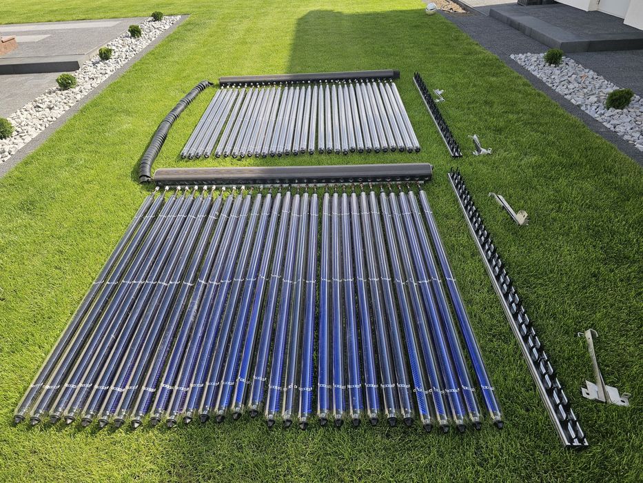 Zestaw kolektor słoneczny rurowy płaski
