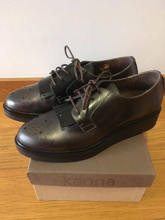 Sapatos derbies senhora (tam 38)