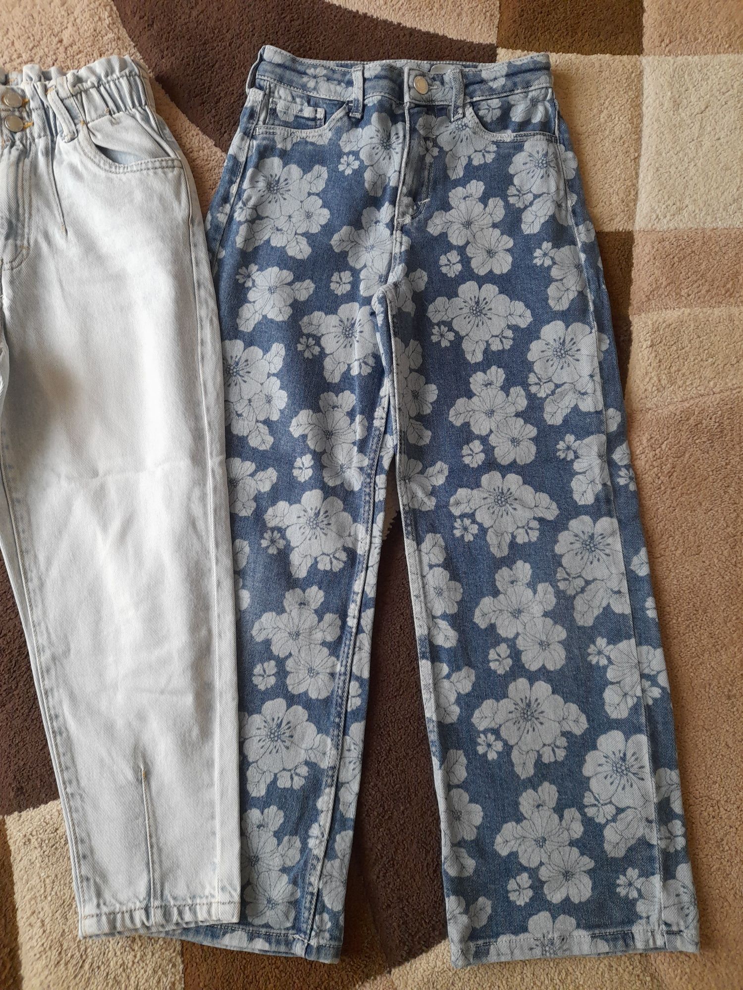 Spodnie dziewczęce jeansy boggy flare 134