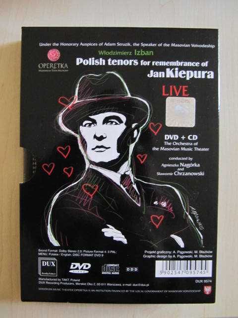 Jan Kiepura - polscy tenorzy pamięci Kiepury, CD i DVD.