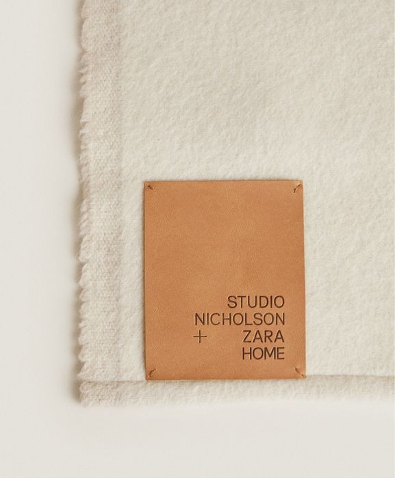Manta Com Lã Tato Suave STUDIO NICHOLSON - Zara Home NOVO