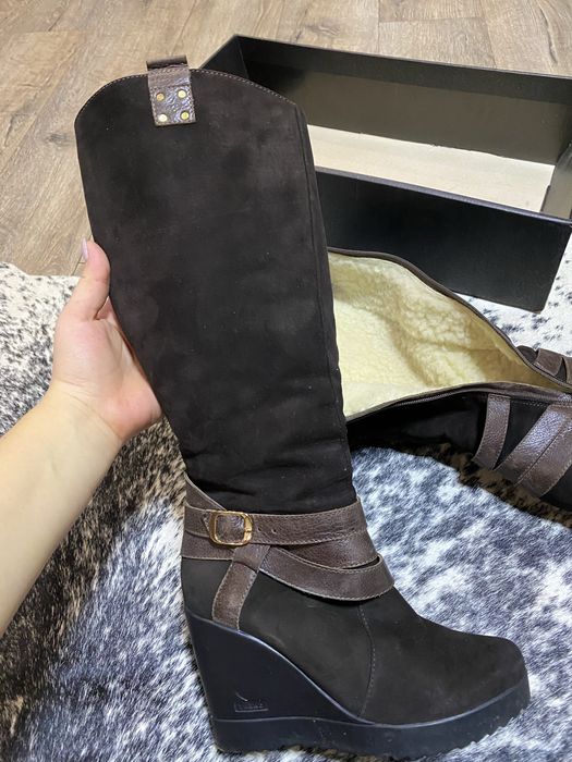 Зимові чоботи з натуральної шкіри