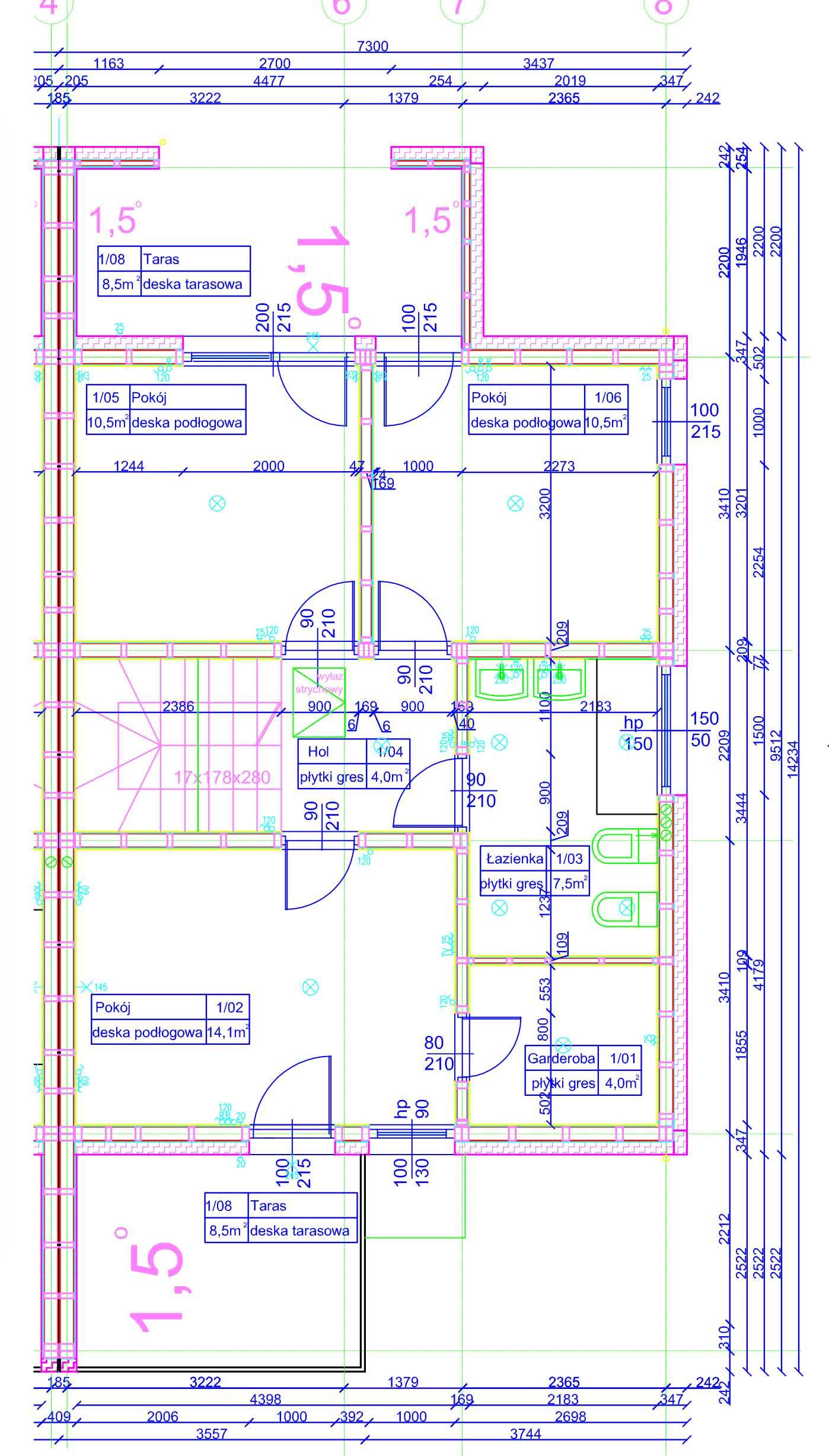 Dom bliźniak 123m2, działka 540m2 Stary Bieżanów