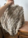 WYPRZEDAZ poncho z krolika naturalne