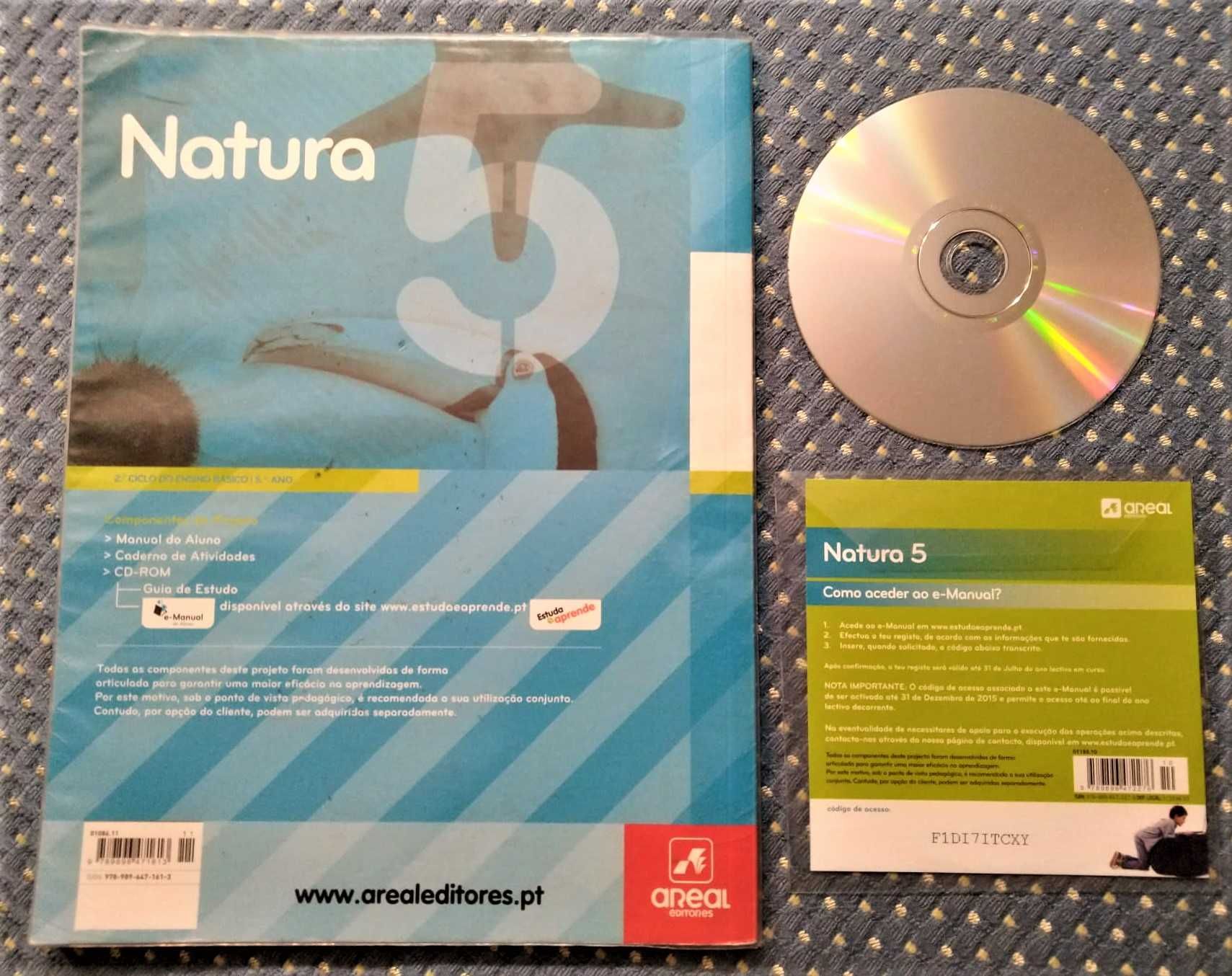 "Natura 5 Ciências da Natureza 5º Ano" Caderno de Atividades + CD-ROM