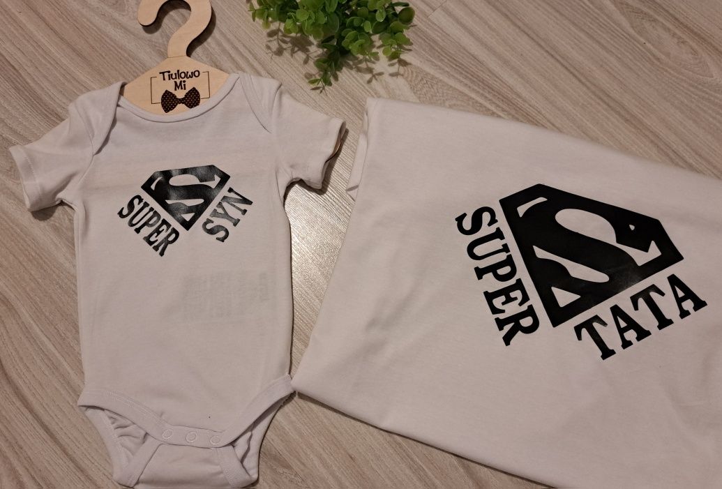 Koszulka Tata i Syn/Córka, Dzień Taty,nowe,personalizacja