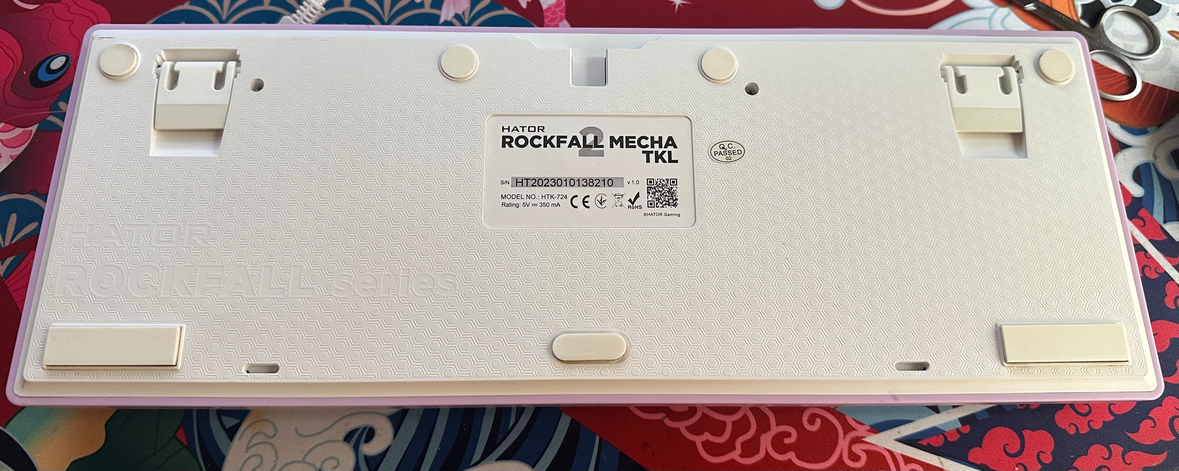 клавіатура HATOR Rockfall 2 Mecha TKL orange (HTK-724) Lilac -v1.0