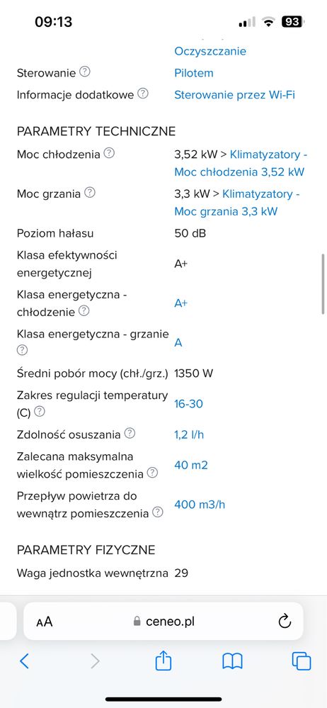 Klimatyzator przenośny Fersk vind 2