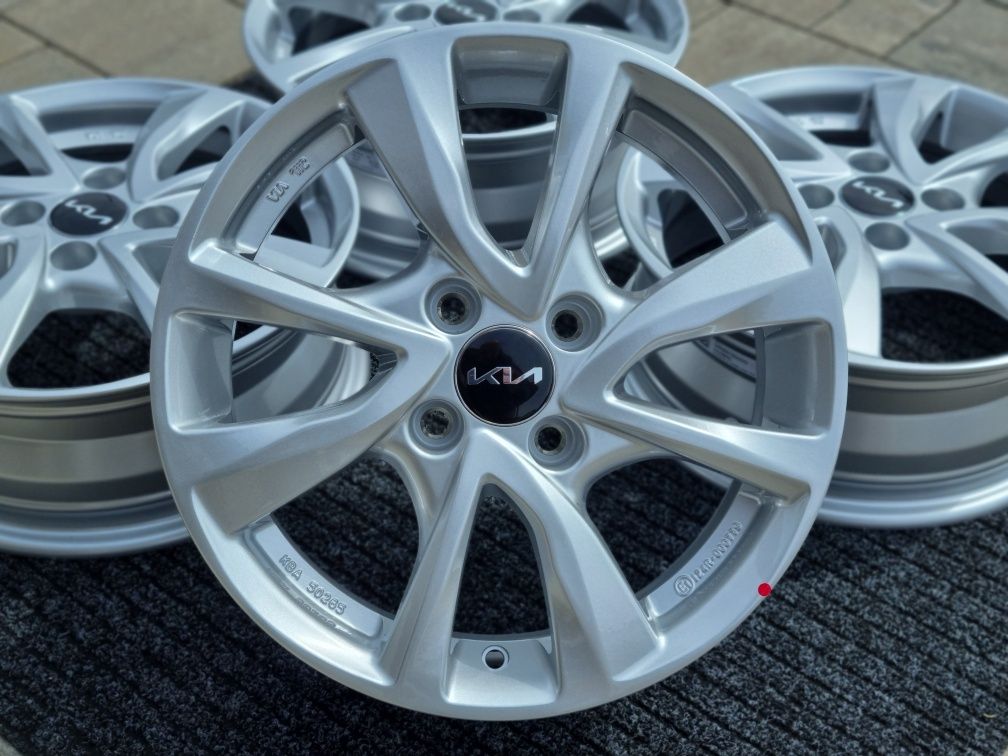 KIA 15" Picanto Rio Stonic Nowe felgi aluminiowe 4x100 srebrne