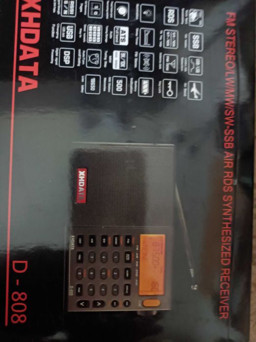 Radio odbiornik światowy nasłuchowy XHDATA D-808 RDS AIR SSB CW