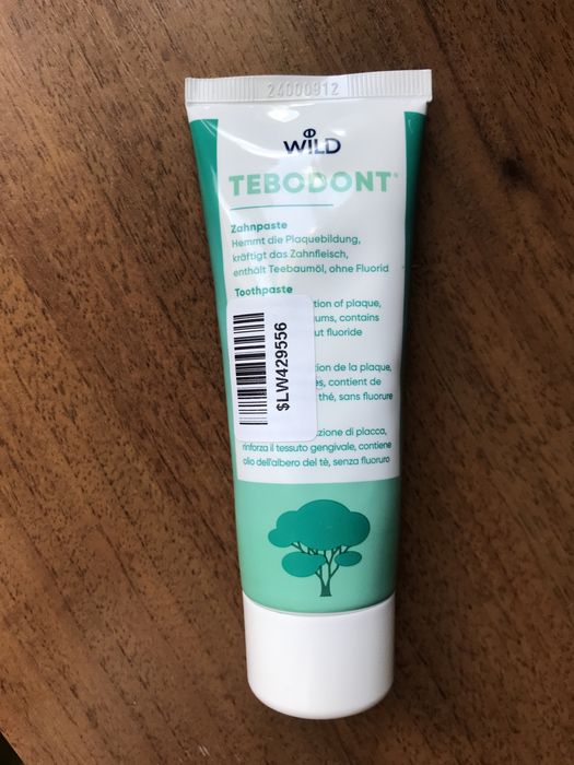 Зубна паста Tebodont без фториду з олією чайного дерева Dr. Wild