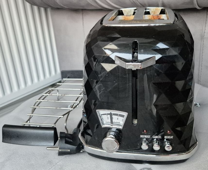 Toster Brillante DeLonghi czarny używany 100% sprawny home glamour