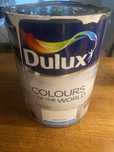 Prawie cała farba Dulux 5L na 80m2 chłodna biel lateksowa matowa