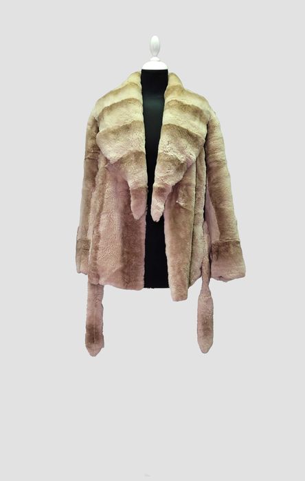 Giorgio Armani _ Italy _ Luxury _ 2005 _ Wrap _ Silk _ Rabbit Fur Coat