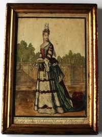 MARIA SOFIA DE NEUBURGO RAINHA DE PORTUGAL 1687 GRAV. DE BONNART