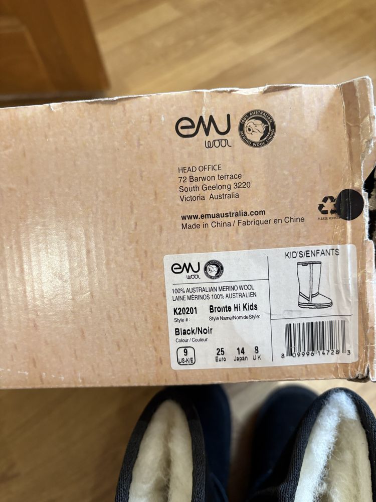 Уггі чоботи зимові дитячі Emu Australia