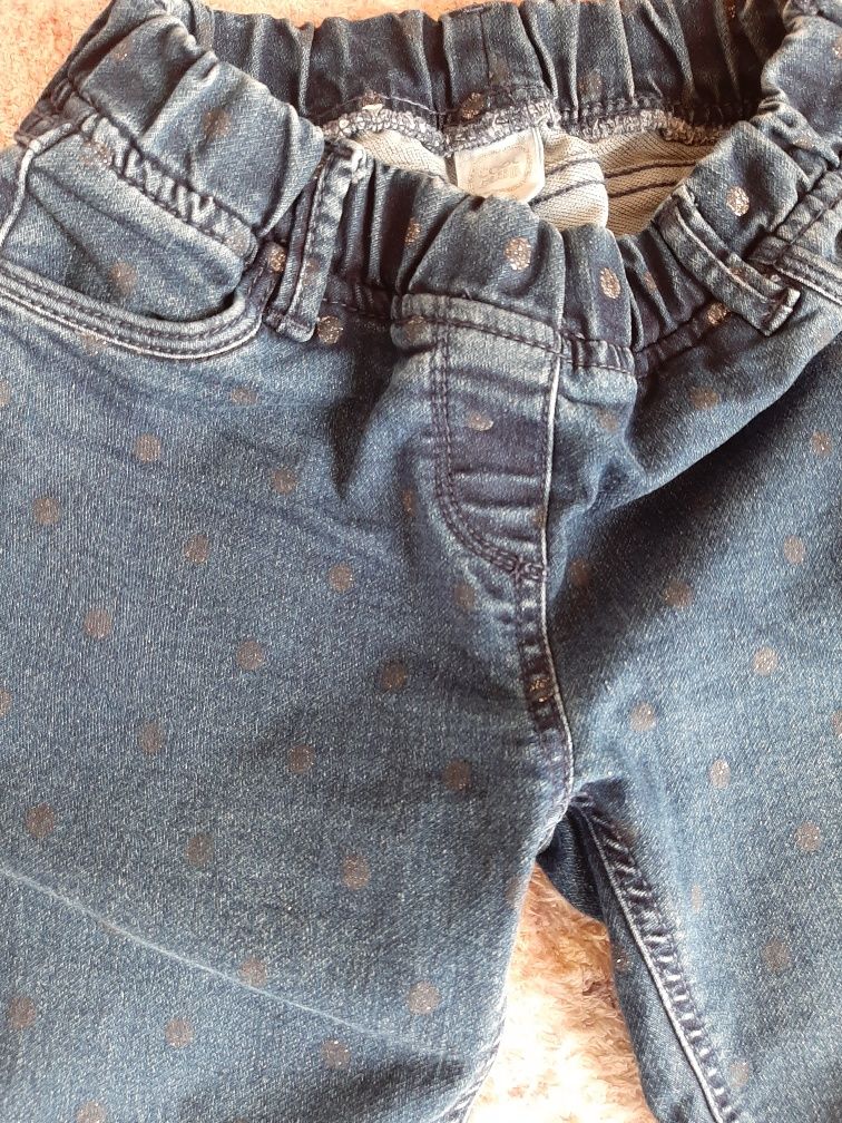 Spodnie jeansowe jeansy dziewczęce 140