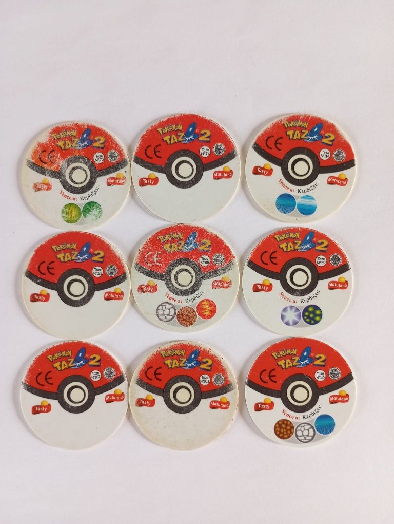 Tazos Pokémon originais Matutano