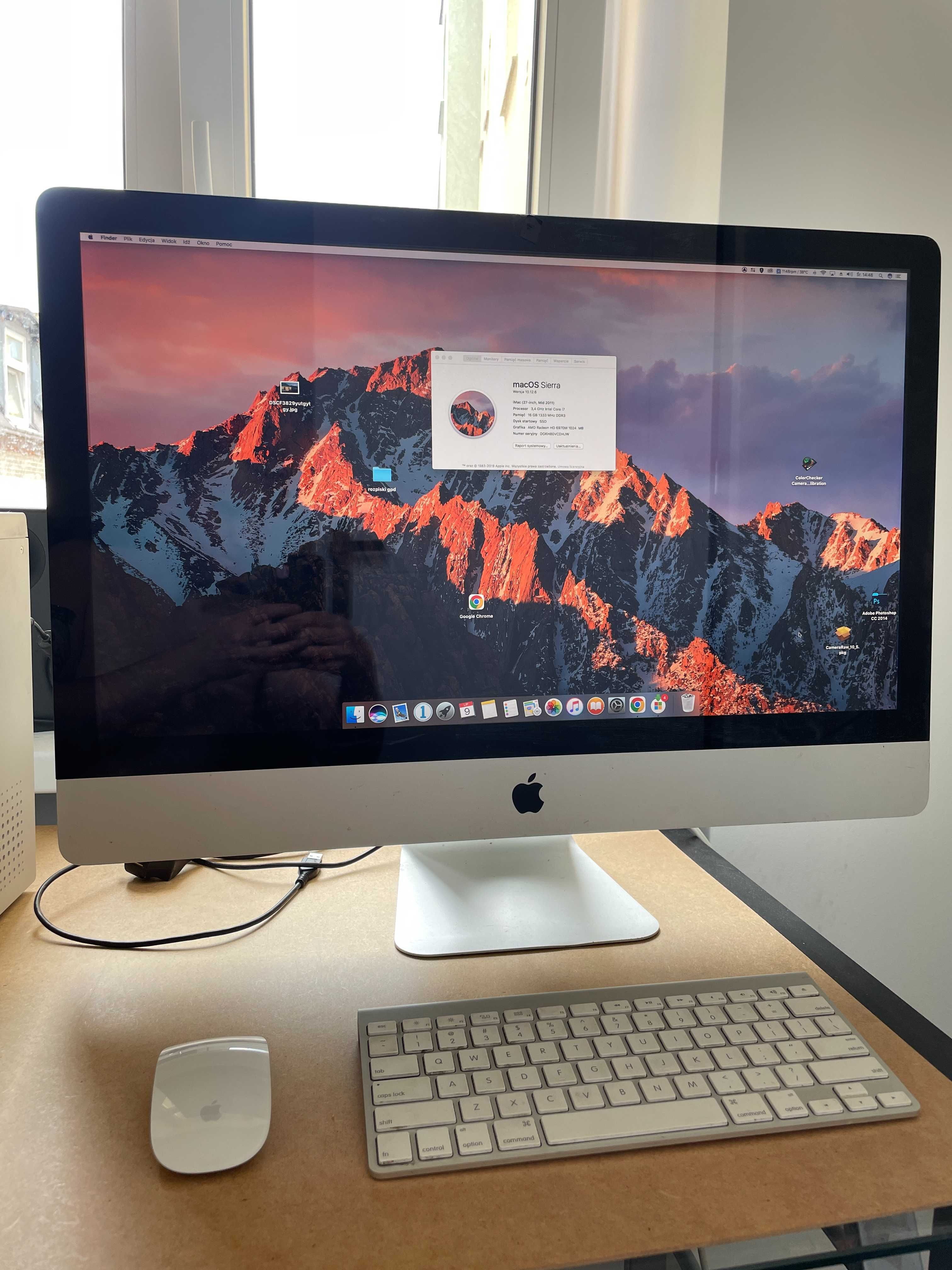 iMac i7 16gb ram + klawiatura i myszka 2011