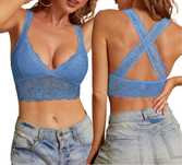 Stanik Strappy Bra Bez Fiszbin Koronkowy