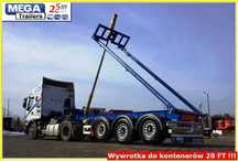 33m³ / 20 Ft kontenery wywrotki naczepy z ADR EX3 - MEGA Trailers !!!  !!! Gotowe !!! Naczepy z wywrotem do kontenera 20 Ft PELNY ADR 3 !