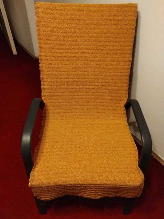 Narzuta na fotel PRL Cepelia pokrowiec kapa