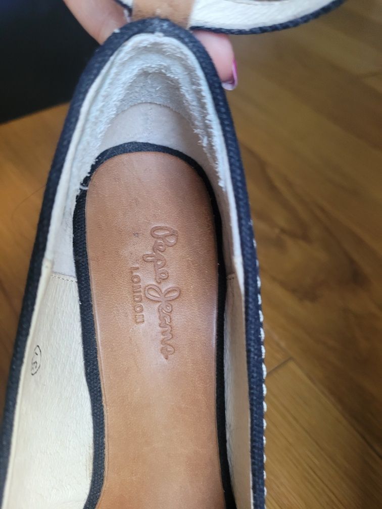 Espadryle buty na koturnie pepe Jeans r. 37