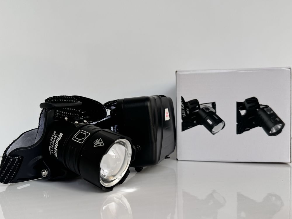 Світлодіодний налобний ліхтар WholeFire LED фонарик Ліхтарик