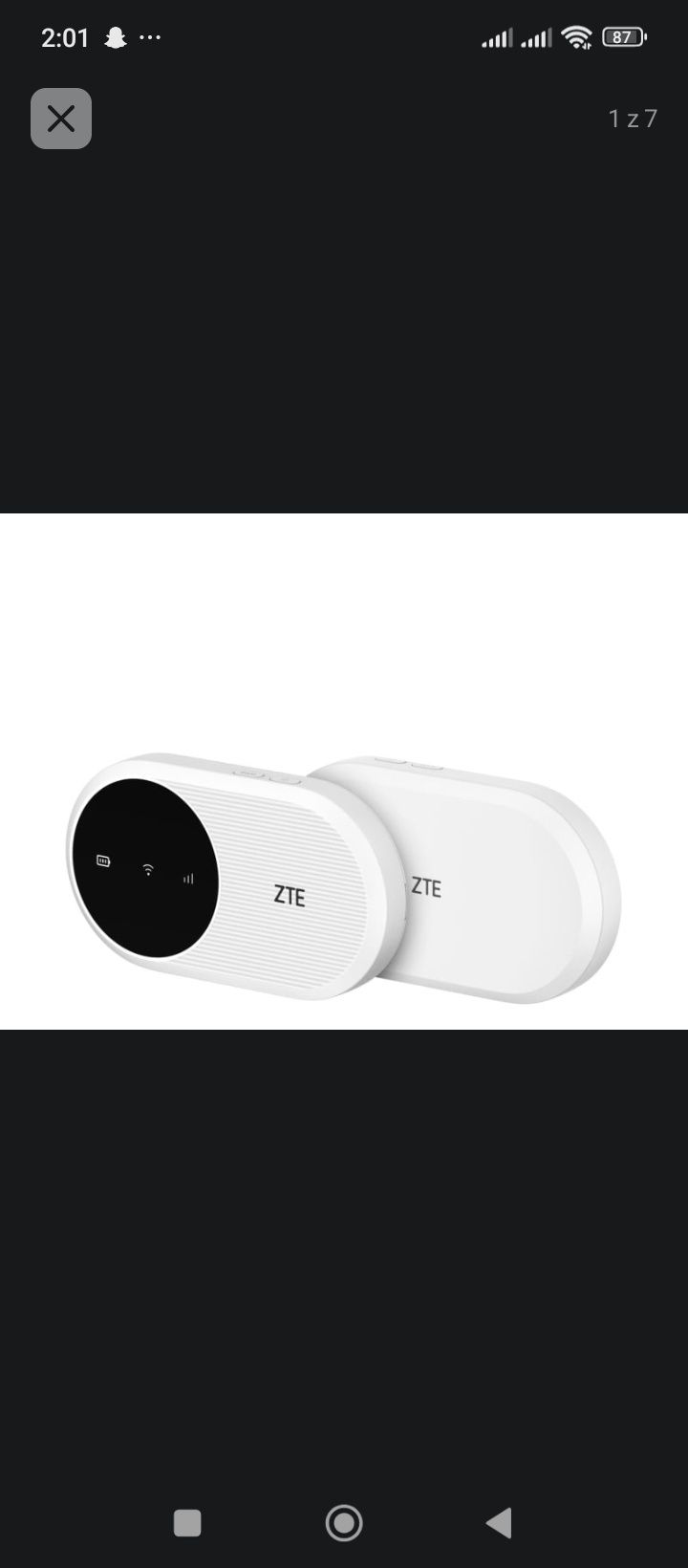 Mobilny router besprzewodowy ZTE U120 (LTE, WiFi6 AX)ZTE U10 (LTE, WiF