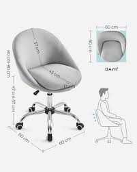 Fotel obrotowy Songmics 60 x 59 x 29,8 cm