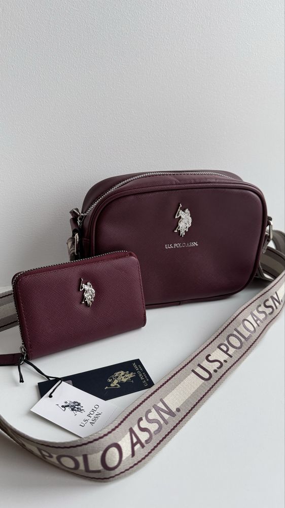 US Polo Assn сумка+гаманець. Оригінал