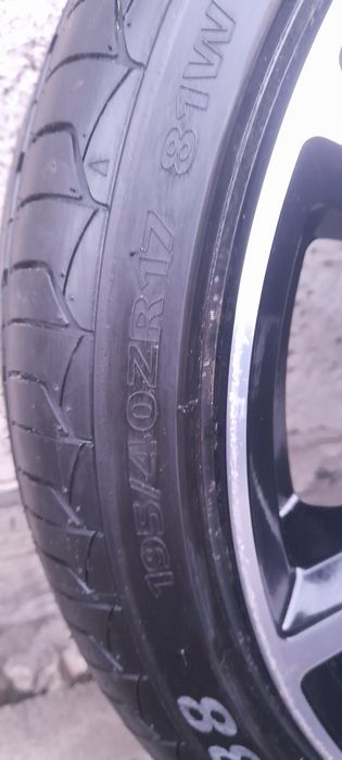 Диск 4/100 R17 Шина 195/40 ZR 17 нові