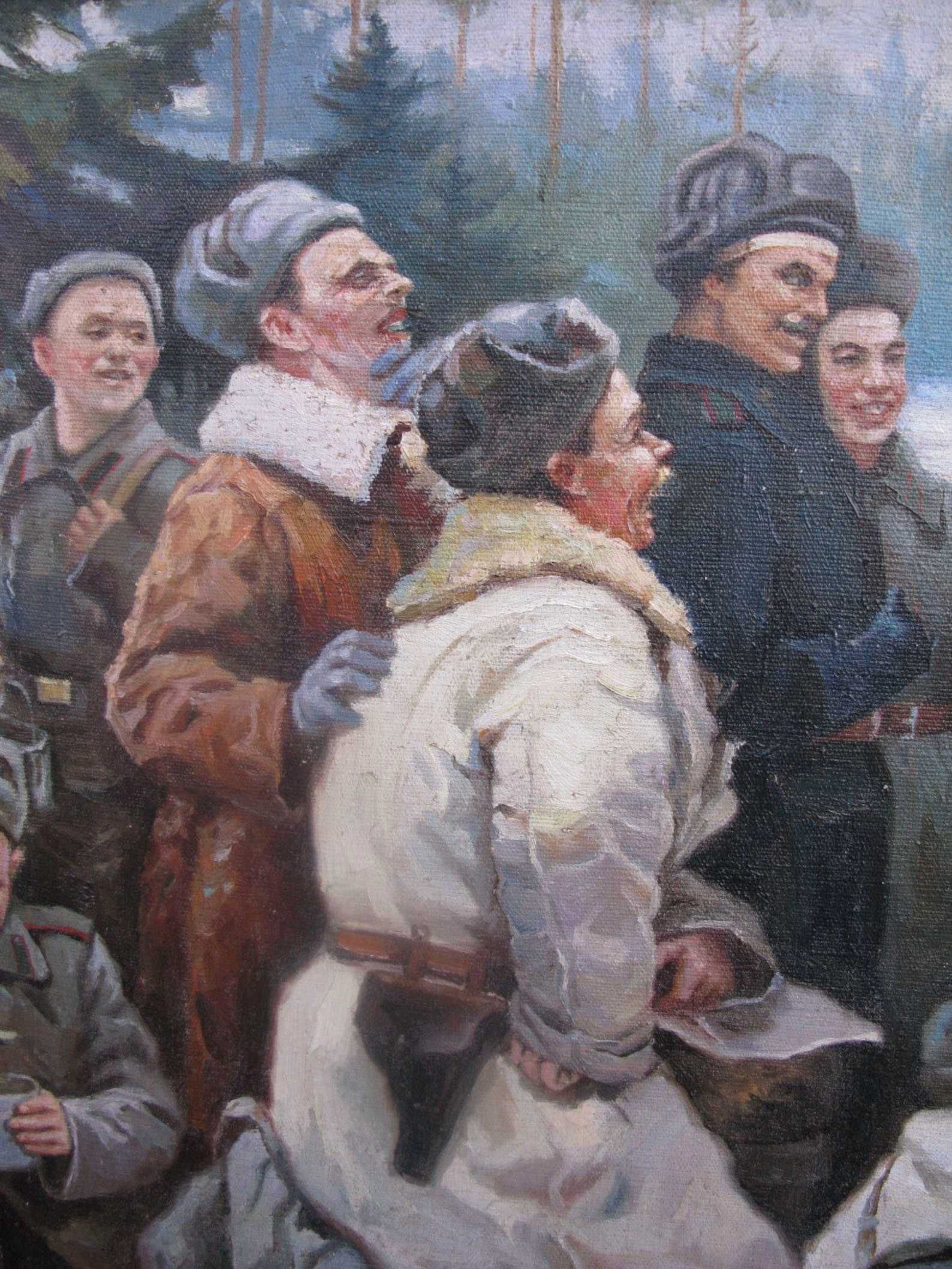 Картина "Відпочинок після бою"  СССР , соцреализм