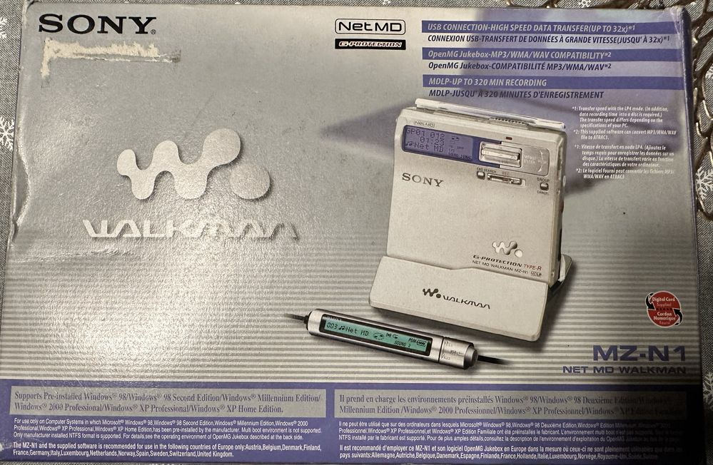 Sony walkman minidisc MZ-N1 najwyzszy model