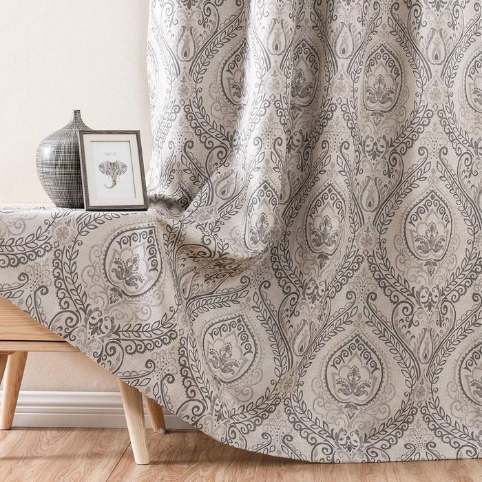 Zasłony Zaciemniające Termiczne z Oczkami Vintage 130x245 cm 2 Sztuki