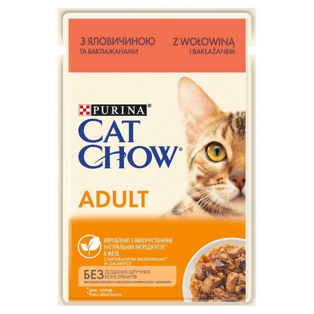 Purina Cat Chow Adult wołowina w galarecie 26 x 85g