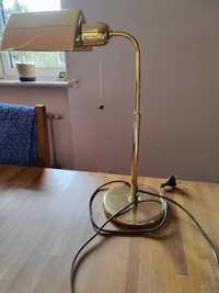 elegancka lampa mosiężna biurowa