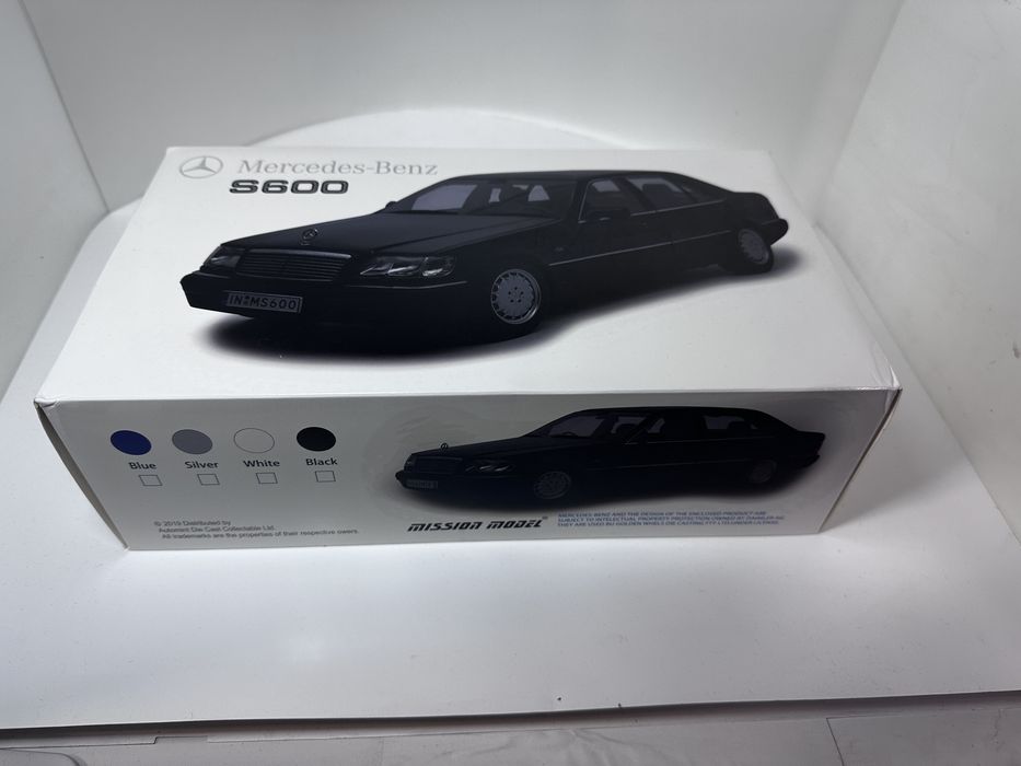 Mercedes-Benc S600  w-140 black  1/18