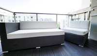 Zestaw mebli ogrodowych /balkonowych znanej firmy Artelia: sofa+fotel