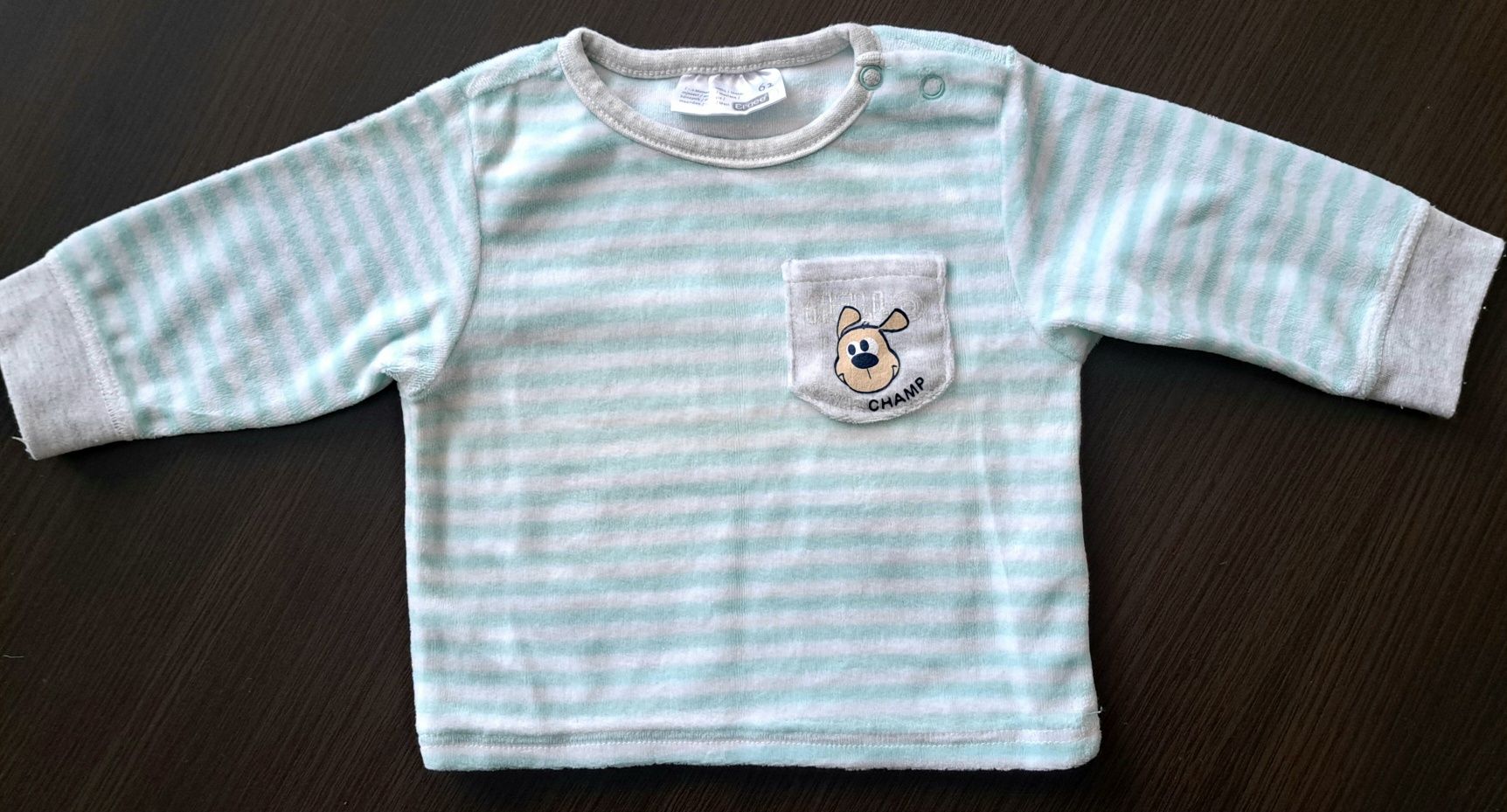 Bluza welurowa 62 2sztuki
