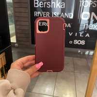 Obudowa etui case obronny iPhone 11 burgundowy różowy