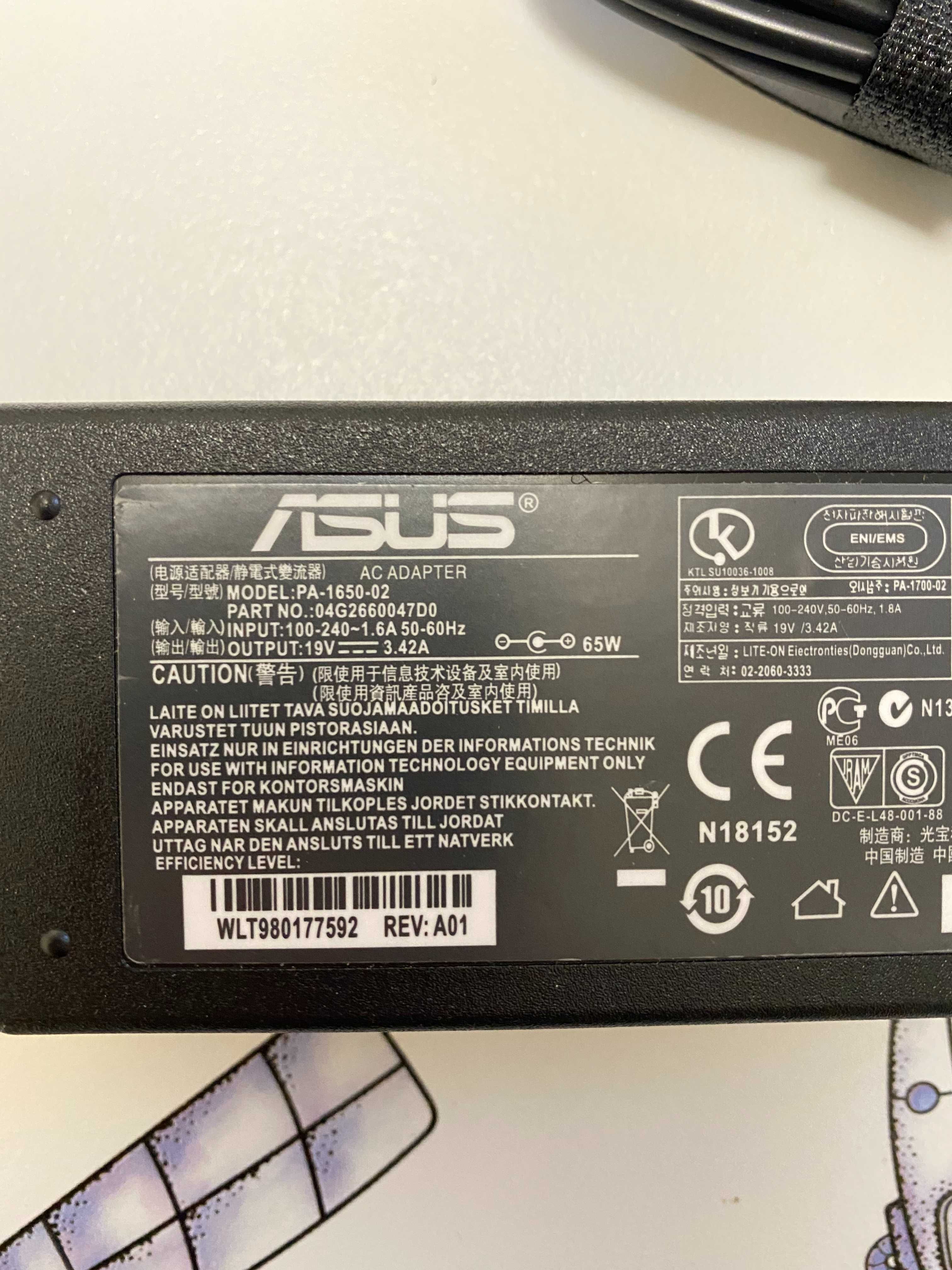 Зарядка, Блок живлення для ноутбука ASUS 65W 19V 3.42A 5.5*2.5mm