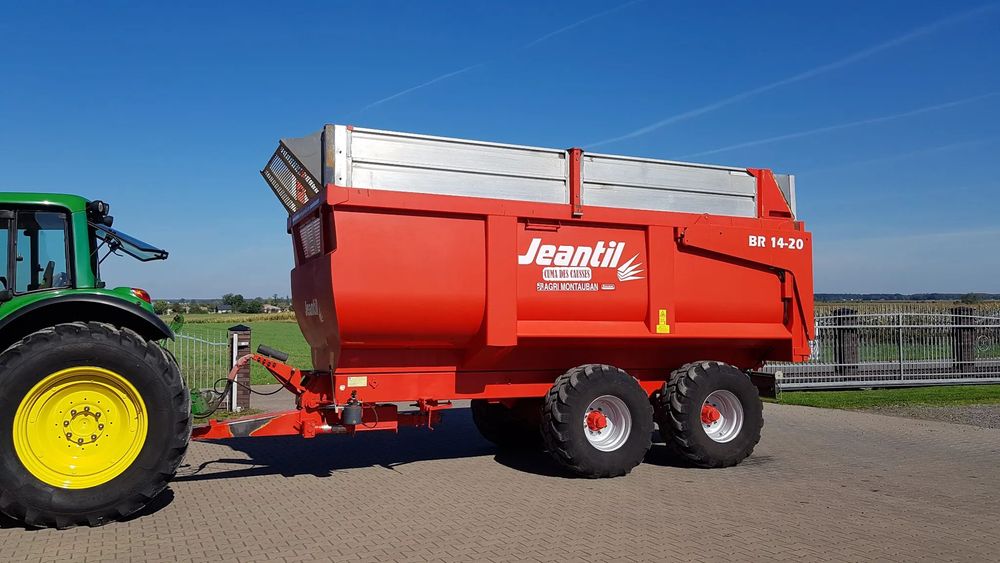 Jeantil BR 14-20 2018R  Duża Mocna przemysłowa Przyczepa Rolnicza, 20m3, 14 ton !!!